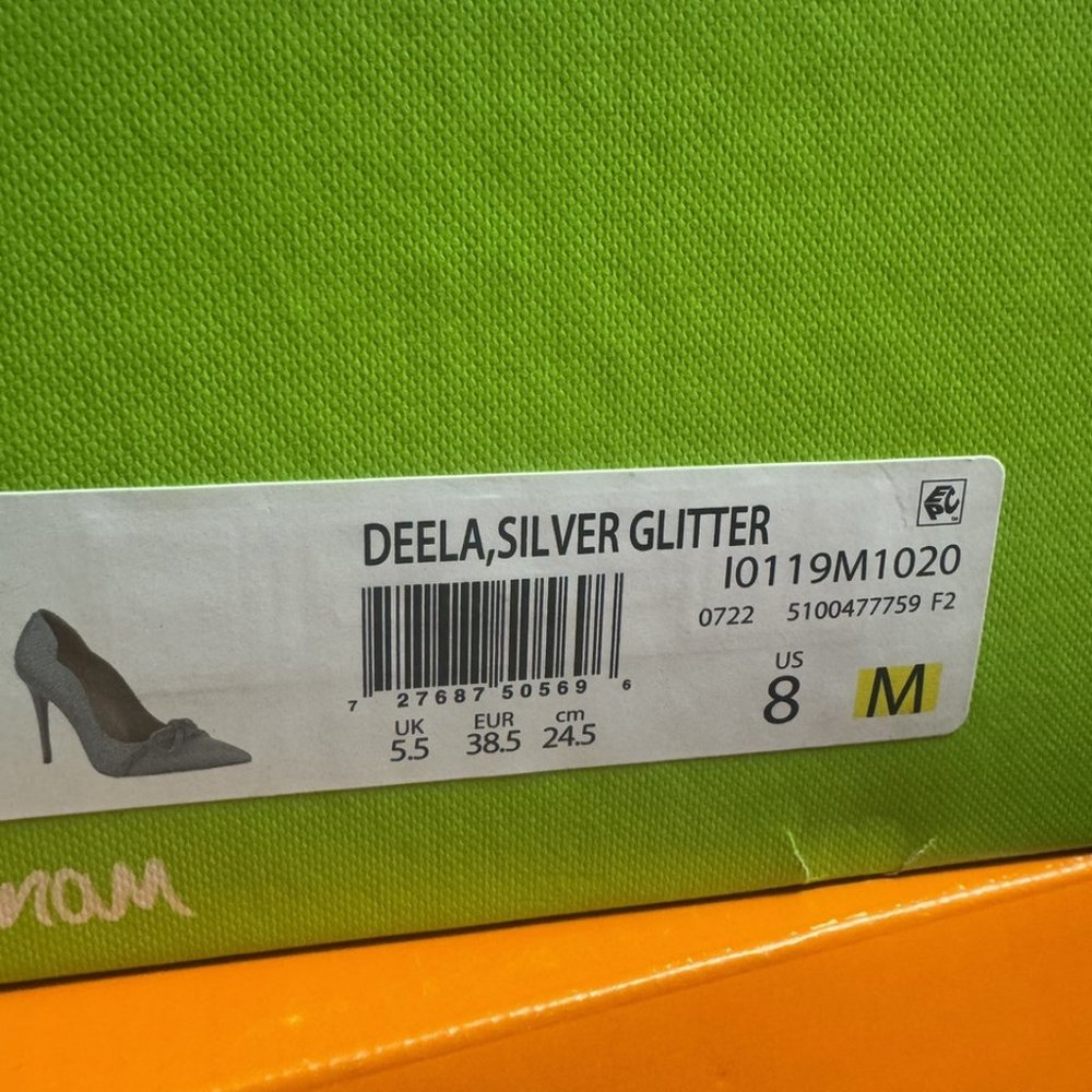 Sam Edelman Womens Deela Pump Heel Silver Size 8 M - Picture 6 of 6